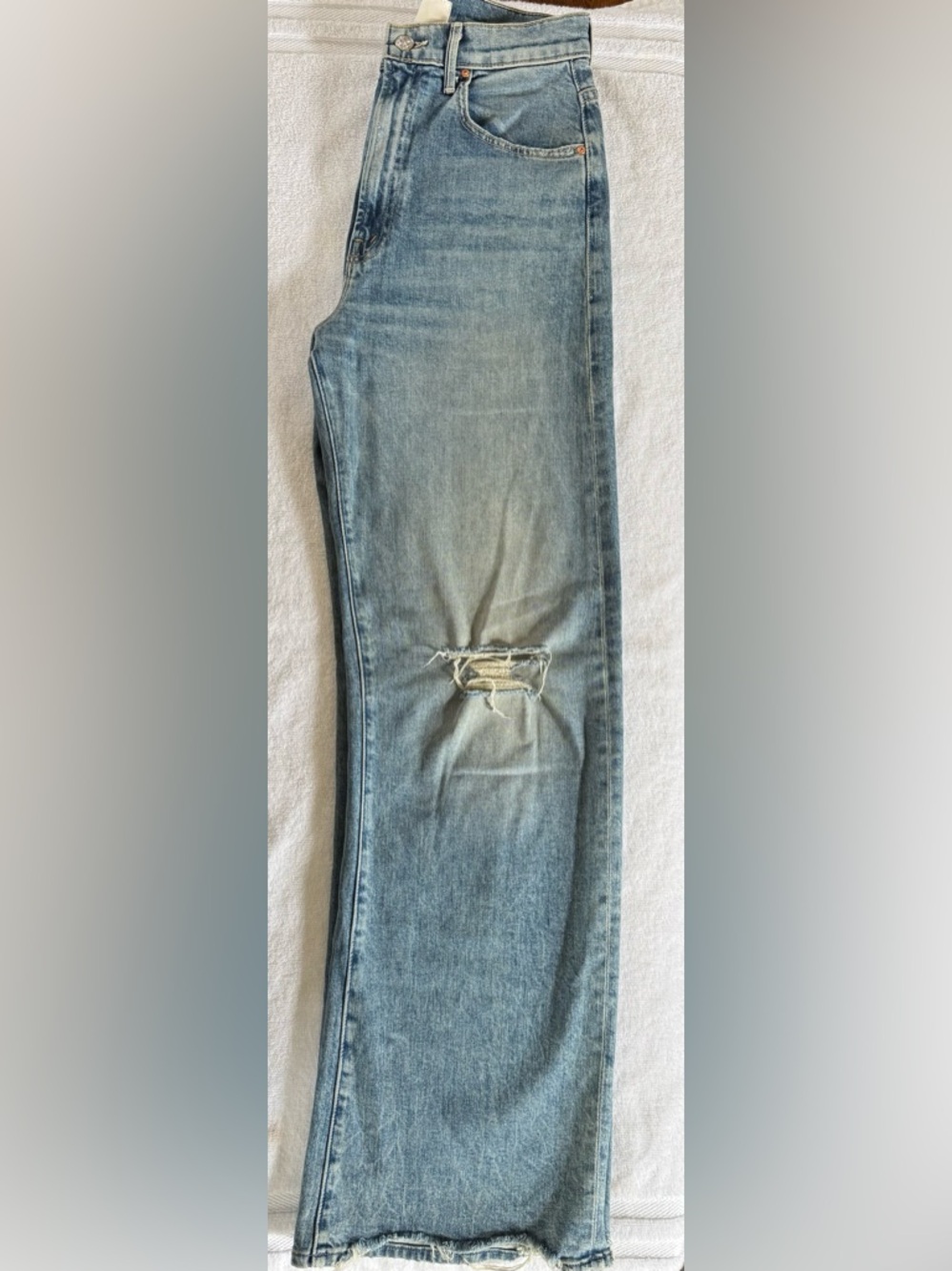 MOTHER DENIM - The Lasso Sneak Chew High Rise Jeans Size 26 - Picture 10 of 12